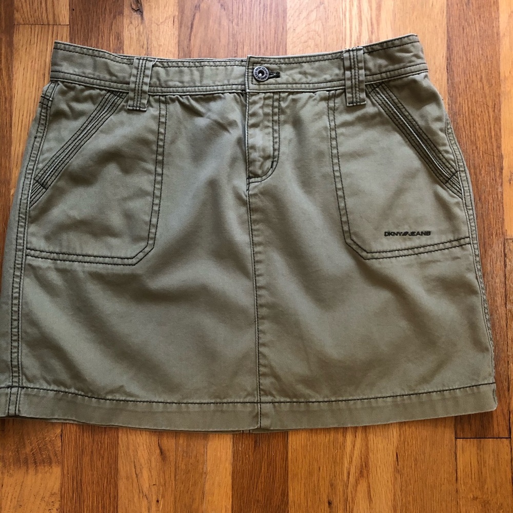 Like-New Donna Karen midi cotton skirt